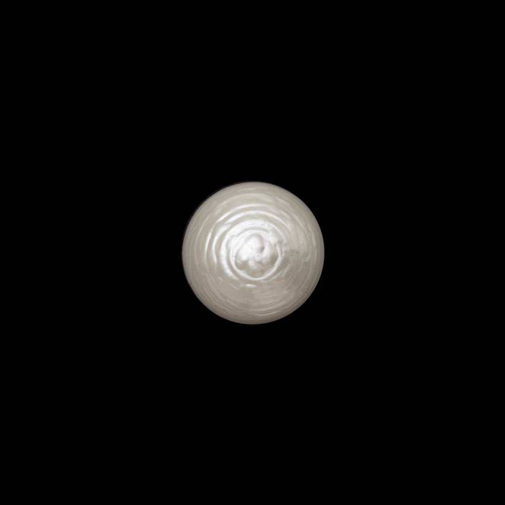 Italian Ivory Plastic Shank Button - 28L/18mm