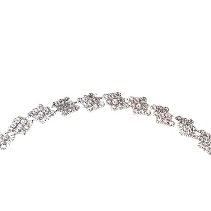 Italian Crystal and Silver Rhinestone Trim - 0.375 - Detail