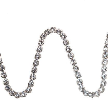 Italian Crystal and Silver Rhinestone Trim - SS16/4MM Detail