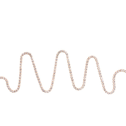 Italian Crystal and Gold Rhinestone Trim - SS12/3MM