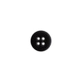 Italian Black Plastic 4-Hole Button - 16L/10mm