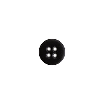 template--26688905969737__main-Italian Black Plastic 4-Hole Button - 16L/10mm