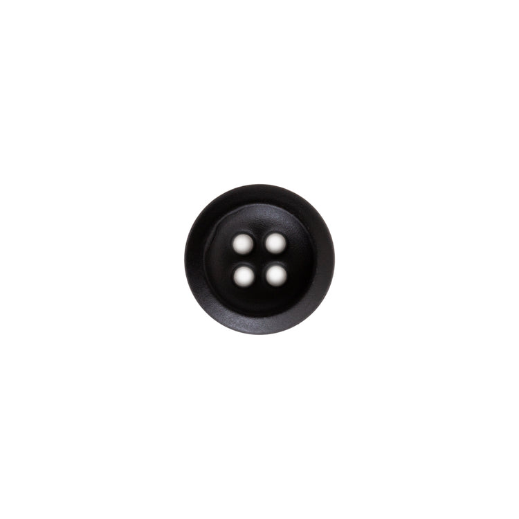 template--25130090922057__main-Italian Black Plastic 4-Hole Button - 18L/11.5mm