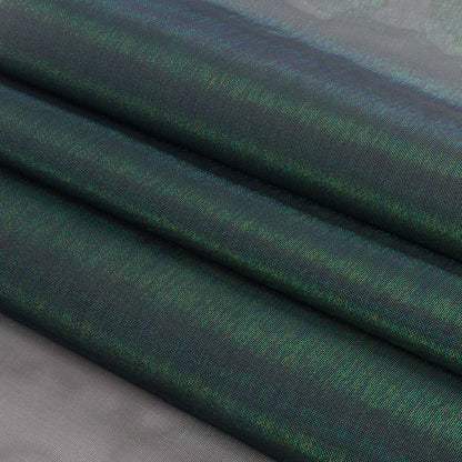 Black Sparkle Stiff Polyester Organdy - Full