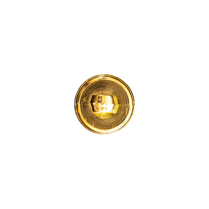 Italian Gold Domed Plastic Shank-Back Button - 18L/11.5mm Detail