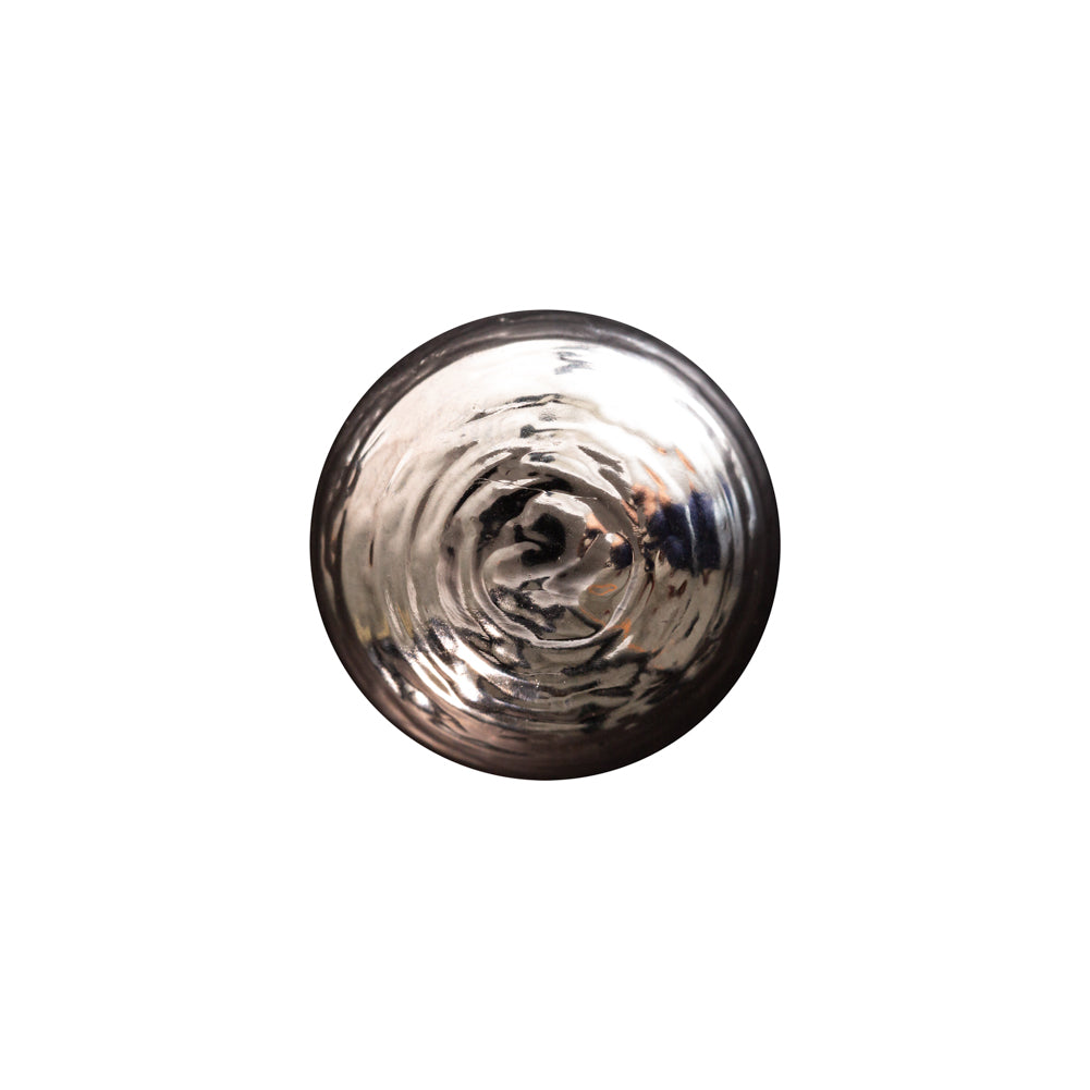 Italian Silver Domed Plastic Shank-Back Button - 28L/18mm