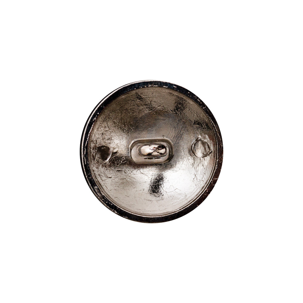 Italian Silver Crest Metal Shank Button - 32L/20mm - Detail