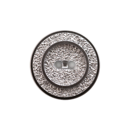 Italian Silver Gravel 2-Hole Button - 36L/23mm