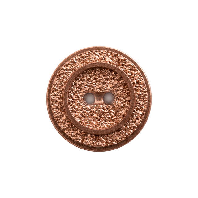 Italian Rose Gold Gravel 2-Hole Button - 44L/28mm