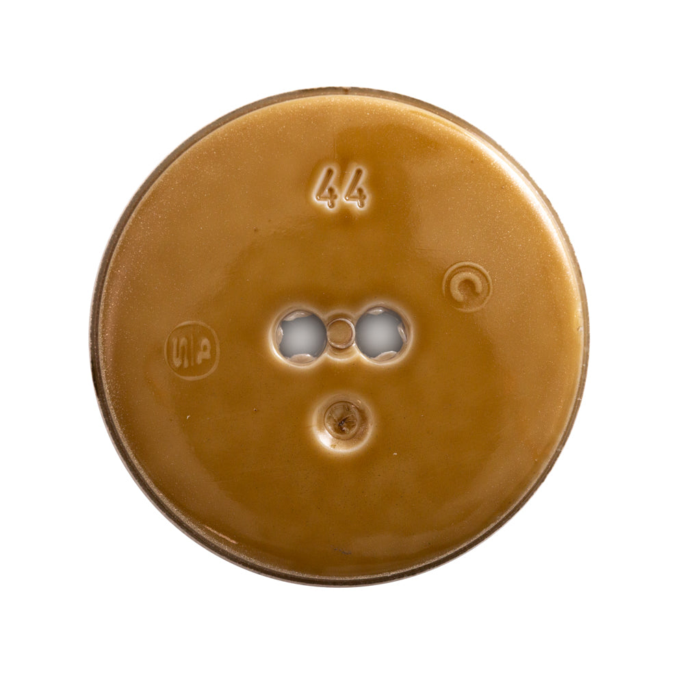 Italian Gold Gravel 2-Hole Button - 44L/28mm - Detail