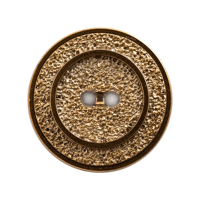 Italian Gold Gravel 2-Hole Button - 44L/28mm
