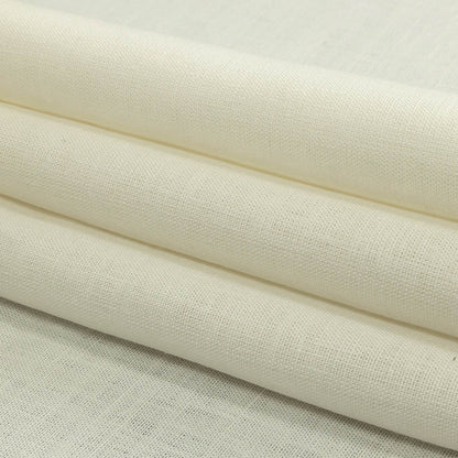 White Heavyweight Linen Woven - Folded
