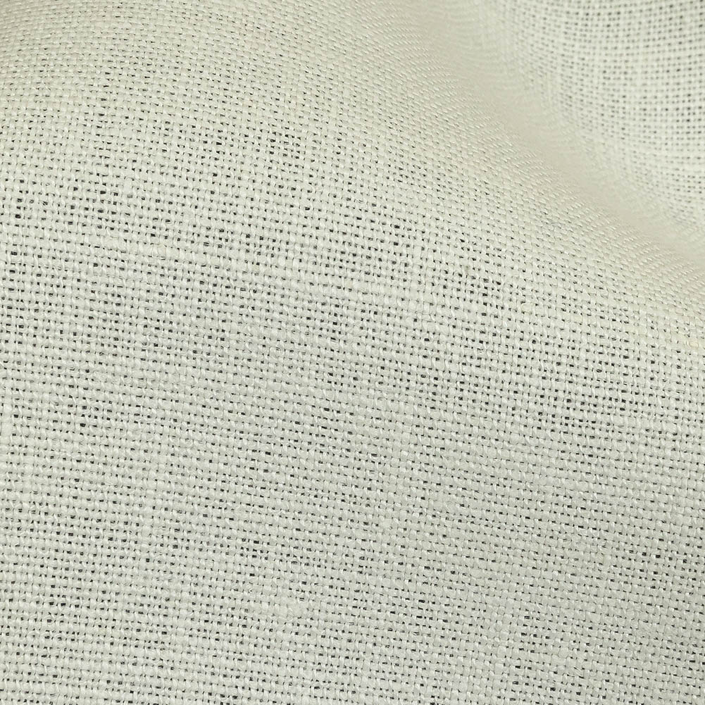 White Heavyweight Linen Woven - Detail