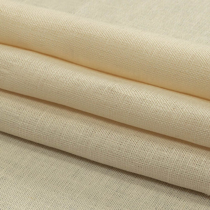 Ecru Heavyweight Linen Woven - Folded