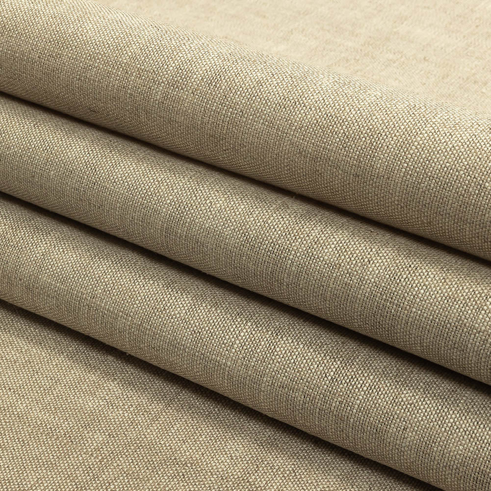 Oatmeal Heavyweight Linen Woven Folded