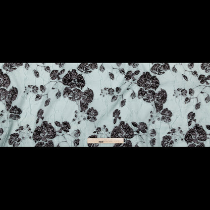 Metallic Black and Quarry Rosy Luxury Brocade - Full