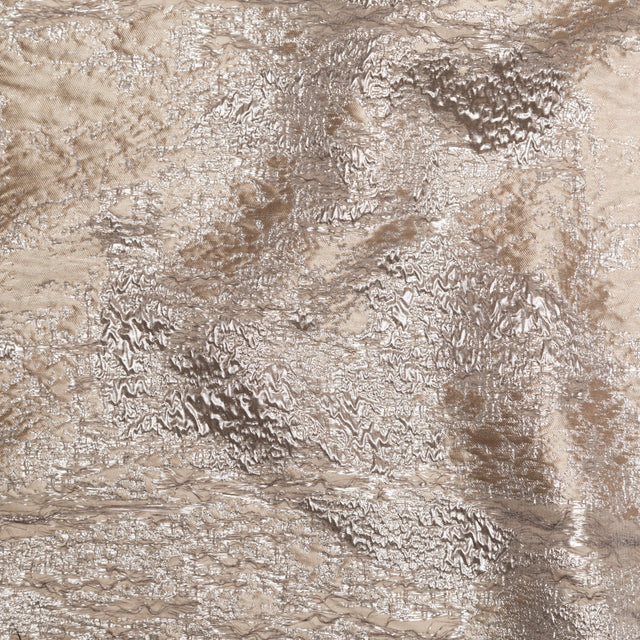 Metallic Golden Egg and Moonlight Abstract Luxury Brocade