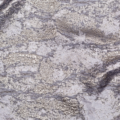 Metallic Aluminum and Orchid Haze Abstract Luxury Brocade