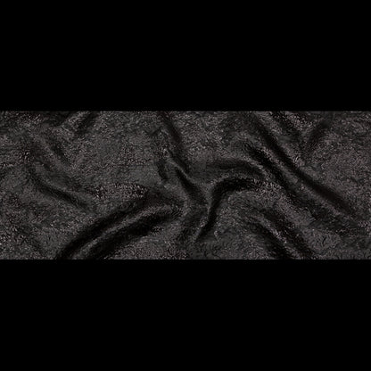 Metallic Black Abstract Luxury Brocade Full