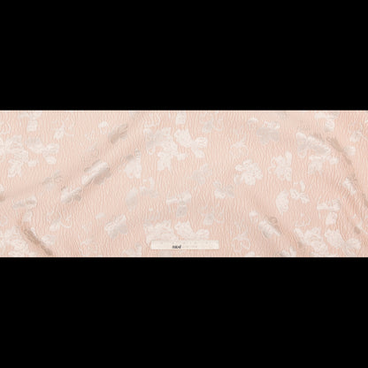 Metallic Dusty Pink and Linen Floral Luxury Brocade Full
