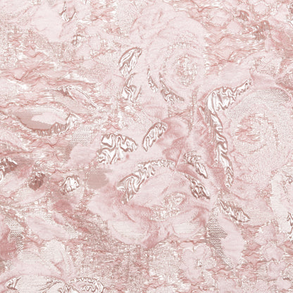 Metallic Pink Dogwood and Pink Icing Rosy Luxury Brocade