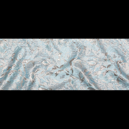 Metallic Zinc and Tourmaline Rosy Luxury Brocade - Full