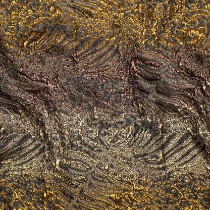 Metallic Bright Gold, Bronze and Winter Twig Abstract Ombre Luxury Brocade