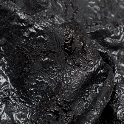 Metallic Gunmetal and After Dark Floral Luxury Double Layer Organza Brocade - Full