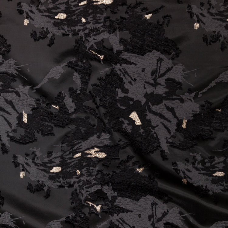 template--25130090922057__main-Sedona Sage, Moonless Night and Metallic Golden Egg Abstract Luxury Brocade