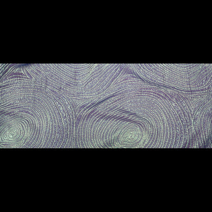 Metallic Green and Moroccan Blue Iridescent Spirals Luxury Organza Brocade - Full