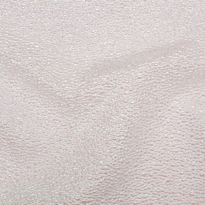 Metallic Bright White and Green Iridescent Bubbly Organza Brocade