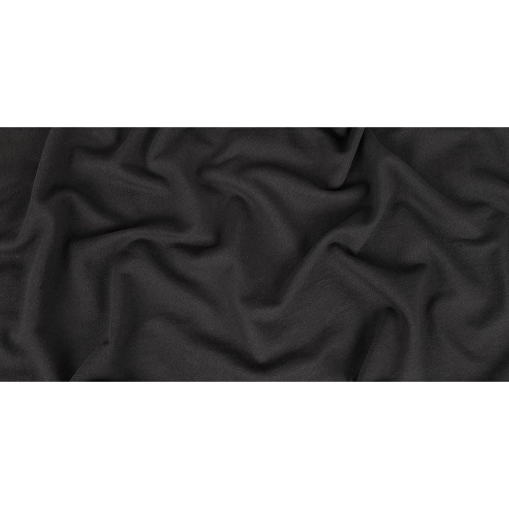 Black Cotton Blend French Terry Full