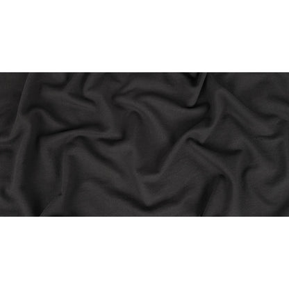 Black Cotton Blend French Terry Full