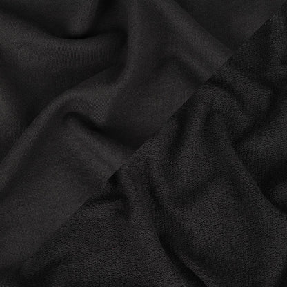 Black Cotton Blend French Terry