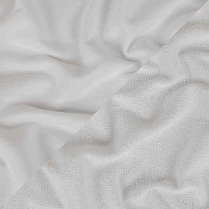 White Cotton Blend French Terry