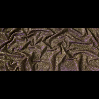 Andromeda Purple and Gold Two-Tone Galaxy Lame - Folded