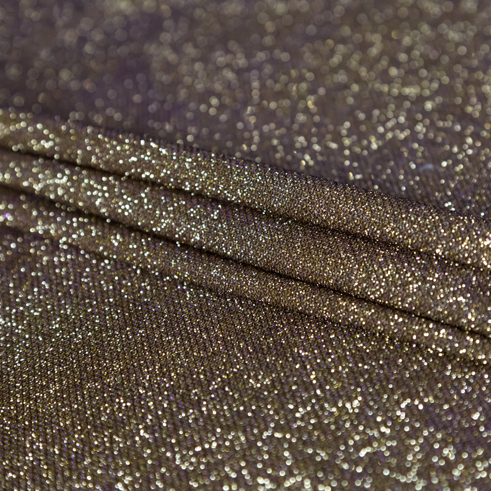 Andromeda Purple and Gold Two-Tone Galaxy Lame - Detail