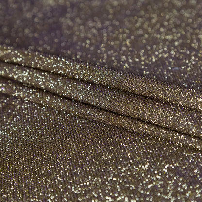 Andromeda Purple and Gold Two-Tone Galaxy Lame - Detail