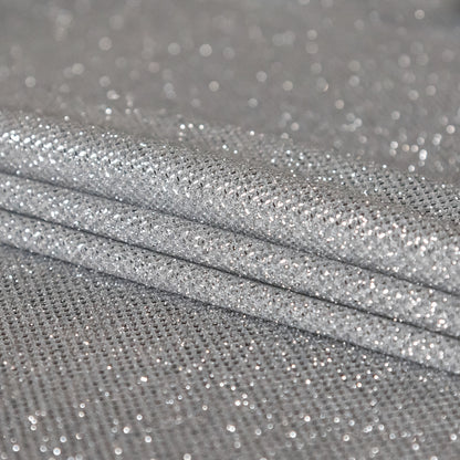 Andromeda Silver Two-Tone Galaxy Lame - Detail