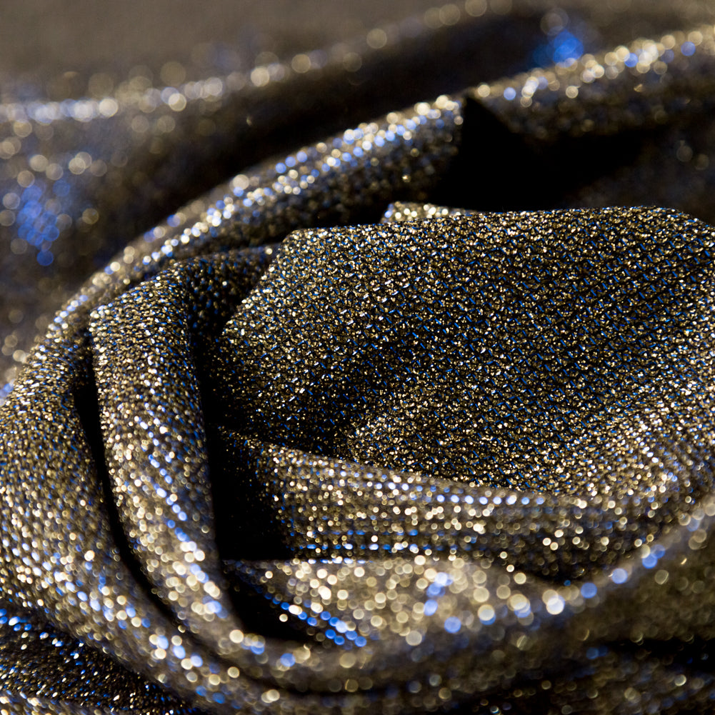 Two-Tone Galaxy Lame - Blue and Gold - Andromeda Collection Full