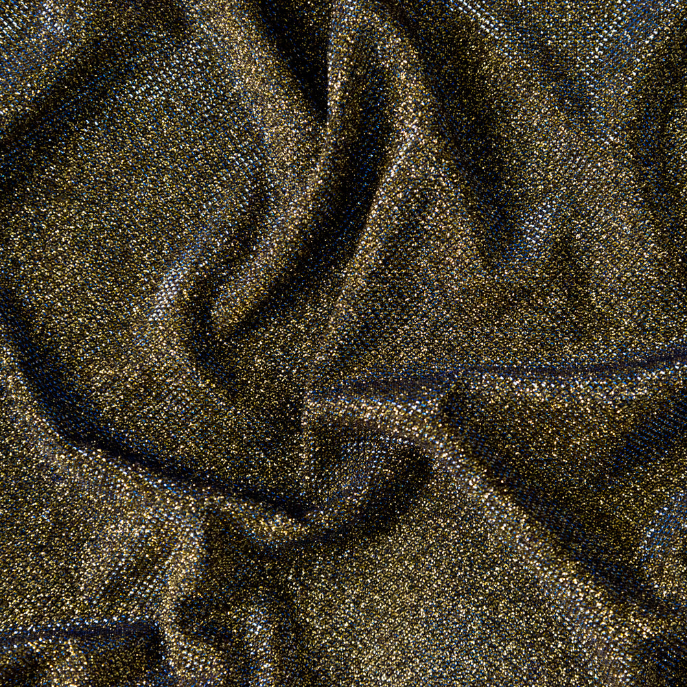 Two-Tone Galaxy Lame - Blue and Gold - Andromeda Collection