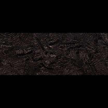 Premium Brown Woodgrain Faux Persian Lamb Fur - Folded