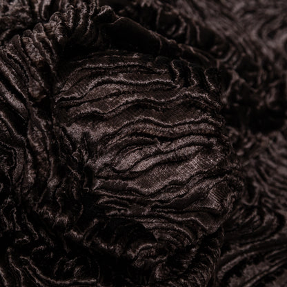 Premium Brown Woodgrain Faux Persian Lamb Fur - Full