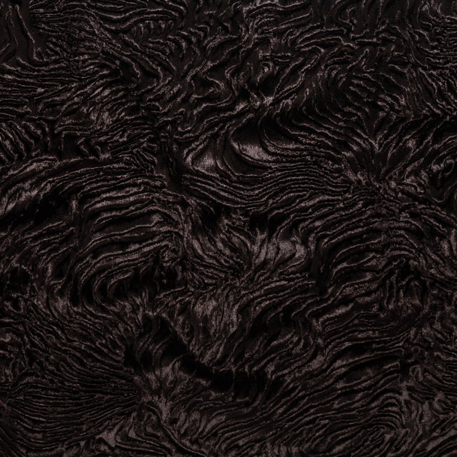 Premium Brown Woodgrain Faux Persian Lamb Fur