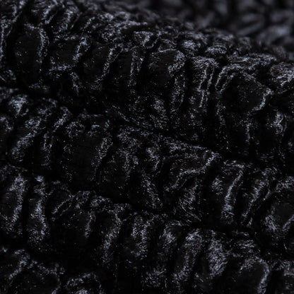 Faux Persian Lamb Fur - Black - Annette Collection Detail