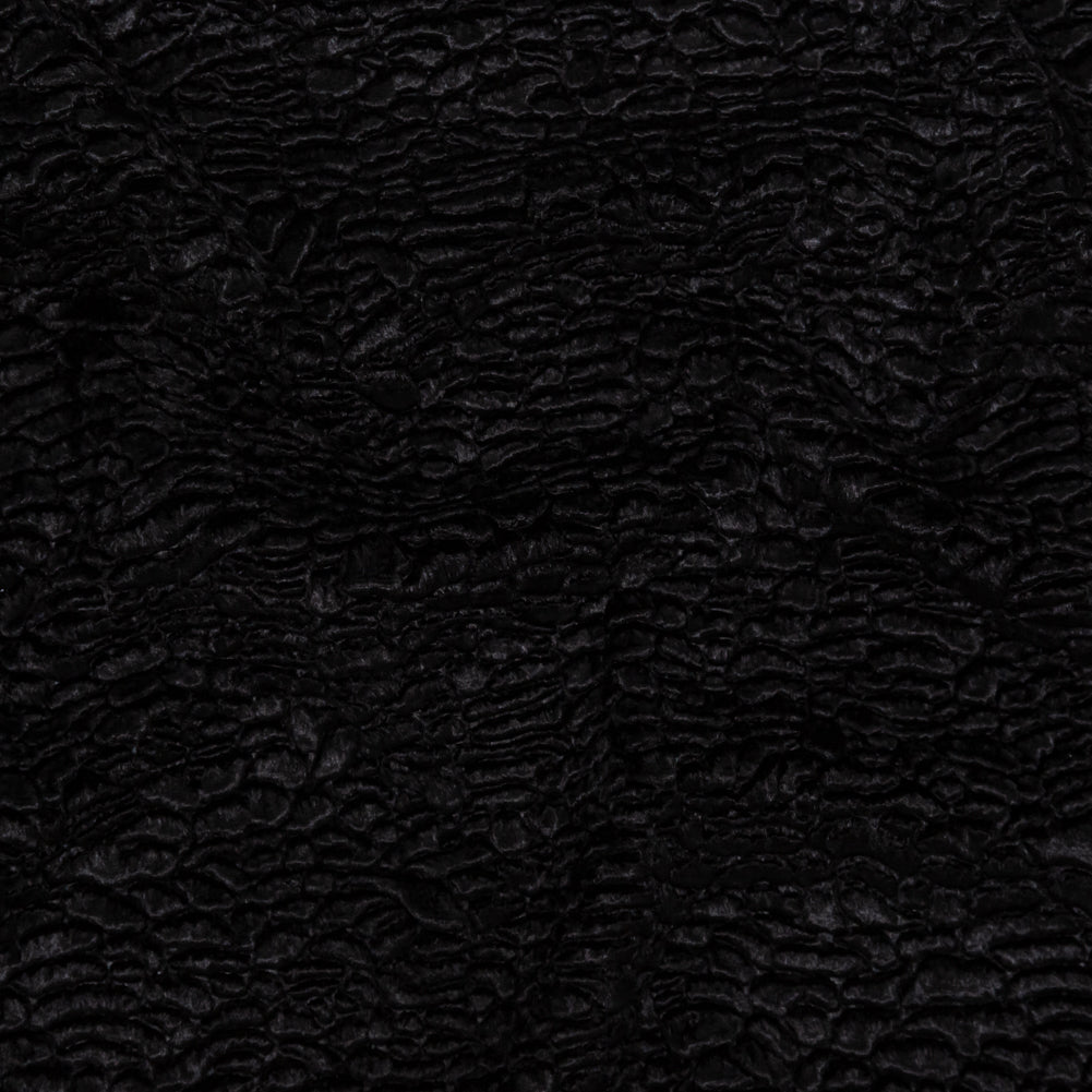 Faux Persian Lamb Fur - Black - Annette Collection