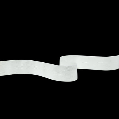 Italian White Stretch Twill Tape - 1