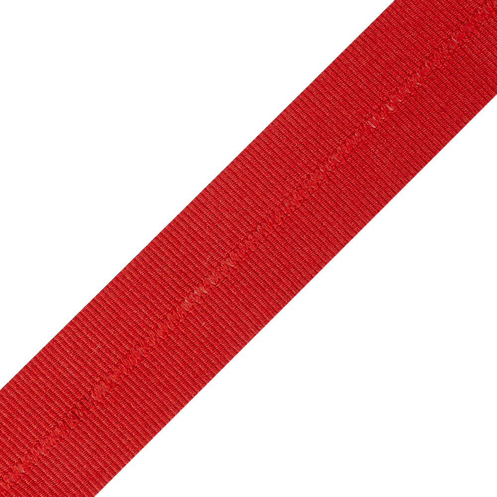 Italian Red Foldover Grosgrain Ribbon - 0.8125" Detail