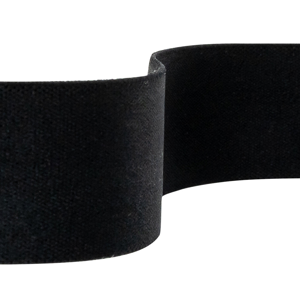 Italian Black Elastic Trim - 1" Detail