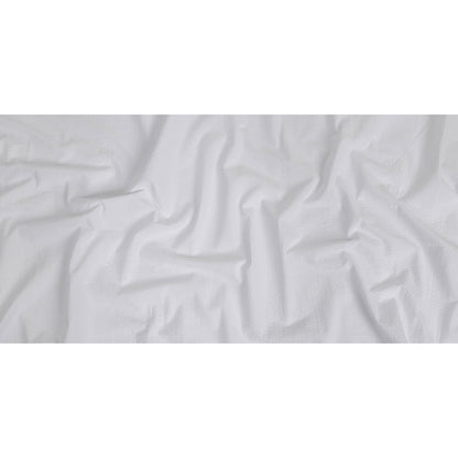 Organic Cotton Seersucker - White on White Stripes - Brasilia Collection Folded